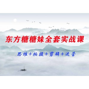 東方糖糖妹全套實戰(zhàn)課思維+拍攝+剪輯+運(yùn)營