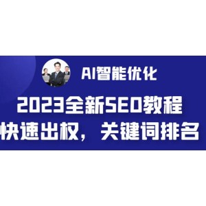 2023最新網(wǎng)站AI智能優(yōu)化SEO教程，簡單快速出權重，AI自動寫文章 AI繪畫配圖