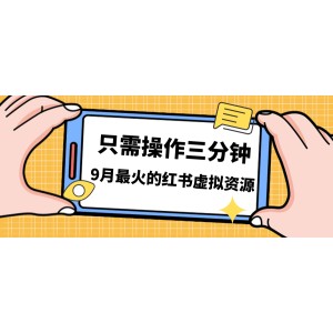一單50-288，一天8單收益500＋小紅書虛擬資源變現(xiàn)，視頻課程＋實操課