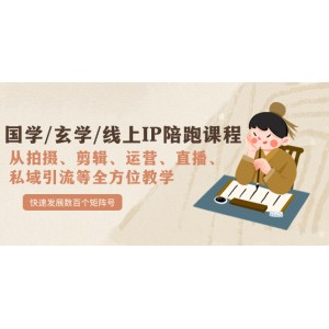 國學/玄學/線上IP陪跑課程，從0-1全方位教學，快速發(fā)展數(shù)百個矩陣號