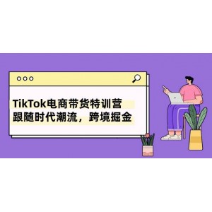 TikTok電商帶貨精英班：把握時代脈搏，跨境開啟財(cái)富之旅（8節(jié)課程）